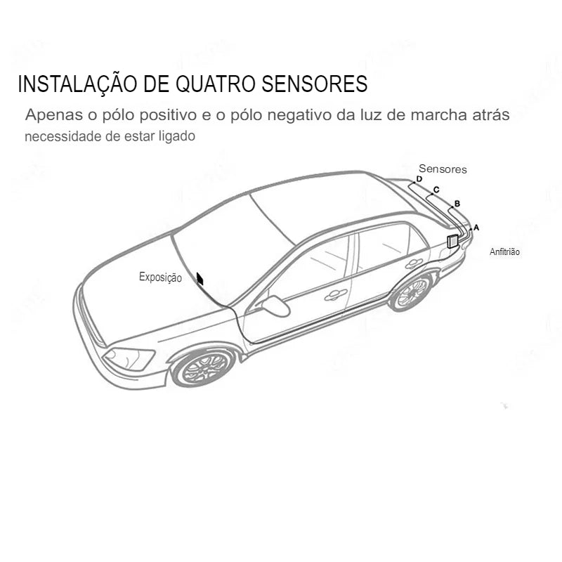 Sensor de Ré com 4 Sensores