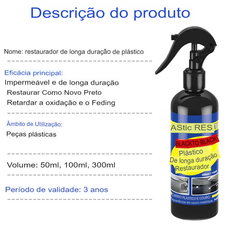 Restaurador de Plásticos Auto Brilho