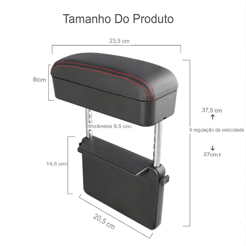 Apoio de Braço com Porta Objetos - Motorista Online Br