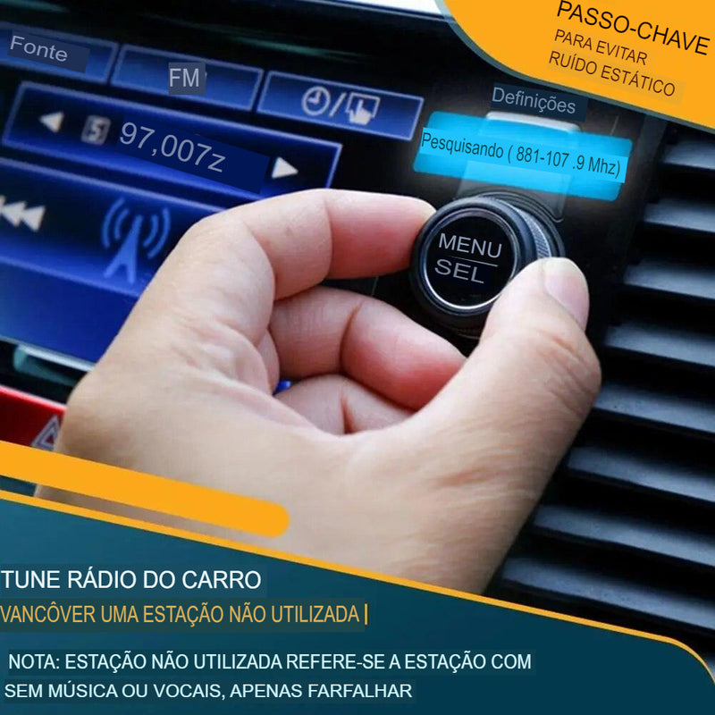 Transmissor FM Bluetooth para Carro